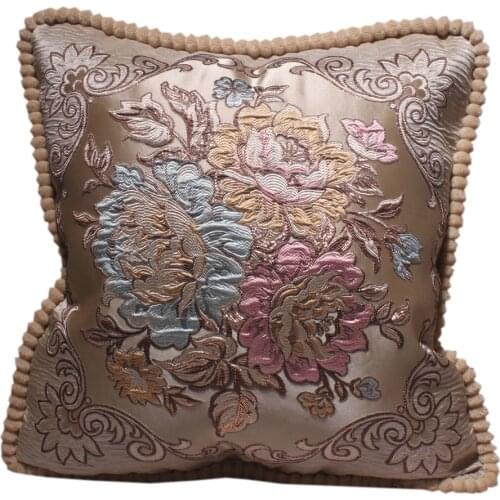 CURCYA Vintage Sofa Cushion Covers Home Living Room Decorative Pillow Case Cover Luxury Elegant Royal Style Pillowcases