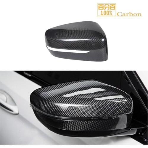 For RHD Only Carbon Fiber Side Rearview Mirror Cover Stick On Style For New 5 Series G30 2018