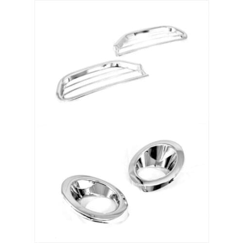 Chrome Front Fog Light Cover and chrome rear fog light cover For Chevrolet Captiva
