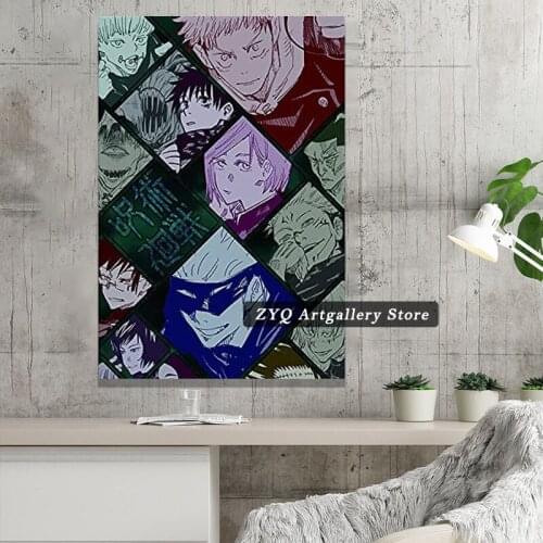 Anime Jujutsu Kaisen Canvas Pictures Home Decoration Manga Paintings Poster HD Prints Wall Art Modular Living Room Framed