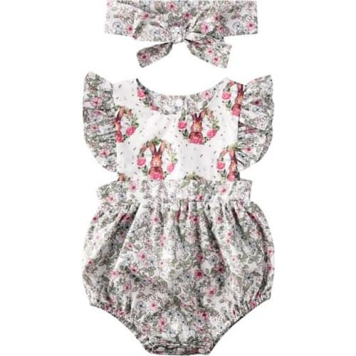 Baby Girl Jumpsuits Cartoon Newborn Baby Girl Romper Infant Jumpsuits Sunsuit Summer Clothes Outfits