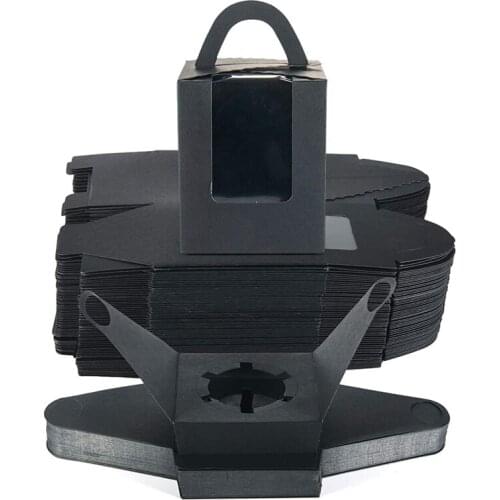 Cupcake Box,60 Cake Boxes,With Insert Pocket, Handle And Window,Kraft Paper Cupcake Holder, Suitable For Biscuite-ABUX