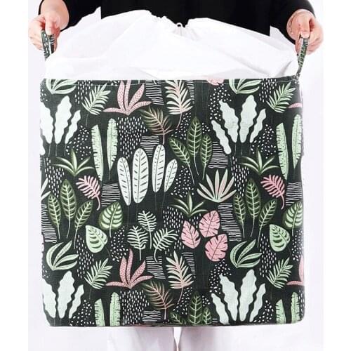 Clothes Storage Basket Quilt Blanket Organization and Storage Barrel Bin Waterproof Baskets for Organizing Folding Laundry Tub