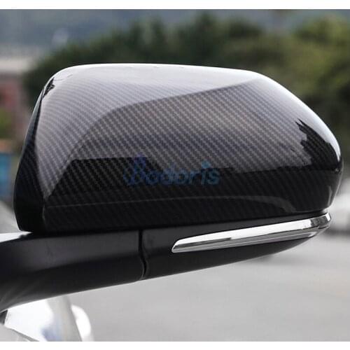 For Toyota C-HR CHR C HR 2016 2017 2018 Carbon Fiber Color Door Mirror Cover Rear View OverlayPanel Car Styling Accessories