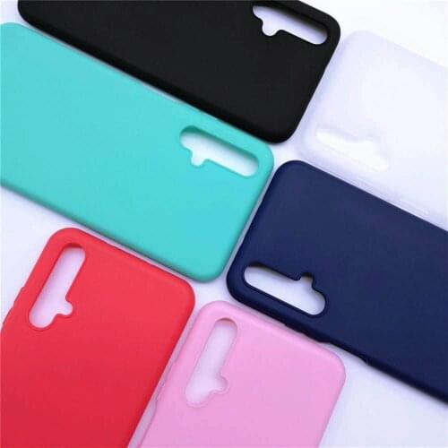 Huawei Nova 5T Matte Case Huawei Nova 5T Phone Case Huawei Honor 20 Pro Candy Color Design TPU Silicone Soft Cases