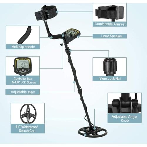 TX850 Metal detector Gold Digger Treasure Hunter Professional Pinpointer Underground Gold Detector Underwater Waterproof