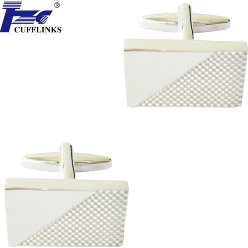 New Arrival TZG10347 Square Metal Cufflink Cuff Link 2 Pairs Free Shipping TZG Brand