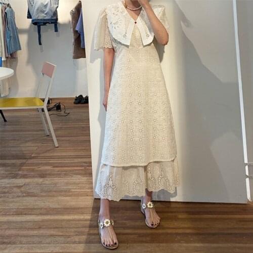 Solid white woman dress V Neck High Waist Casual holiday dresses for women Short Sleeves Loose Fit long vestidos 2021