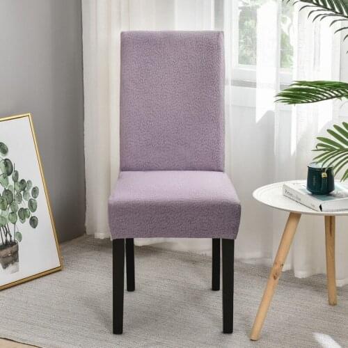 Seersucker waterproof chair cover Solid color Four Seasons home Hotel Elastic seat cover wedding chair Decor fabric cover