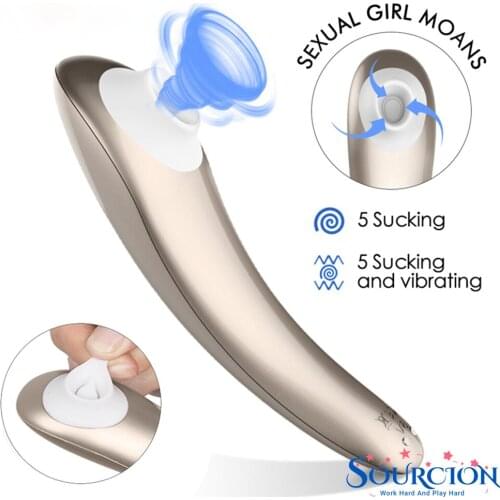 Sourcion stimulator clitoris suction sex toys for women oral sex tongue nipple vibrator clit clitoral sucker for couples sexual