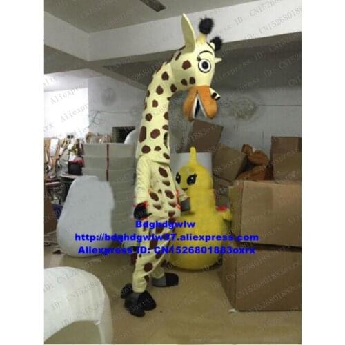 Light Yellow Giraffe Giraffa Mascot Costume Adult Cartoon Character Cartoon Performance Theatrical Performance zx1028