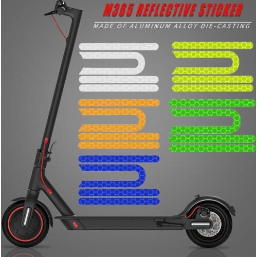 Reflective Stickers Front Rear Tire Covers Protective Shell for Xiaomi M365 Pro Easy Handy Installation No Tools Required