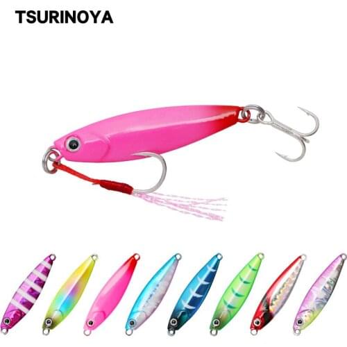 TSURINOYA ARROW Metal Fishing Lure Shore Jig 4.2cm/7g 5.4cm/14g Long Casting Artificial Metal Jigging Lure Saltwater Trout Bass