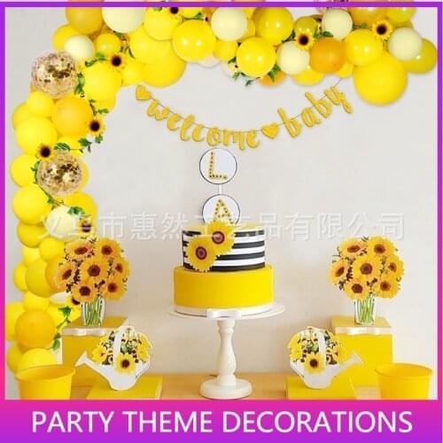 Unflower Rose Flower Foil Balloons Romantic Red Yellow Mariage Wedding Decoration Valentines Day Event & Party Supplies Kids