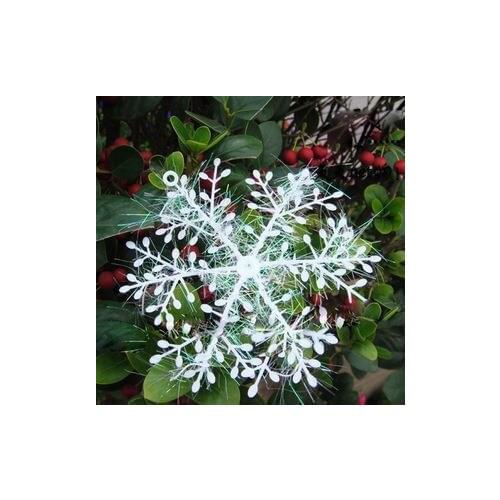 10cm Snowflake Celebrate Decoracao De Natal Christmas Decoration for Home Christmas Tree Ornament Party Supplies 3 Pieces / Pack
