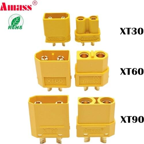 Xt30U Xt60 Xt90 Connector Male Female Gold Plated Banana Plug For Rc Quadcopter Fpv Racing Drone Lipo Battery Tinywhoop