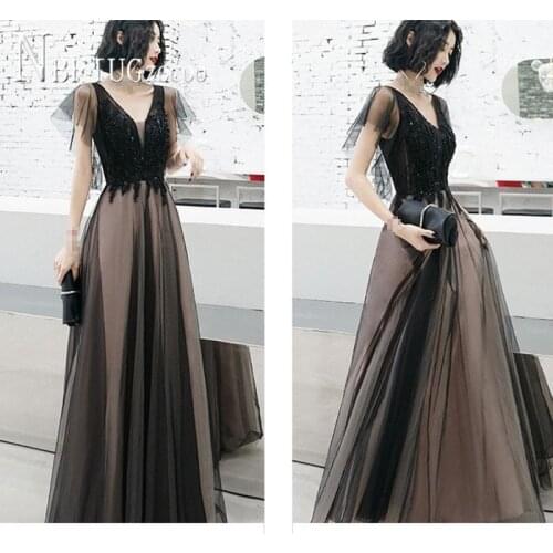 Fairy High Quality Women Dress Banquet Temperament V Neck Long Style Female Dresses