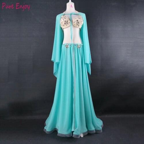 2020 New Custom Belly Dance Suit Oriental Dance Dance Costume Belly Dance Competition Clothes Advanced Diamond Dance Costume
