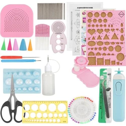 24Pc/set DIY Quilling Paper Tools Kit Sets Art Craft Decoration Hamdmade Crafts Paper Decoration Tool