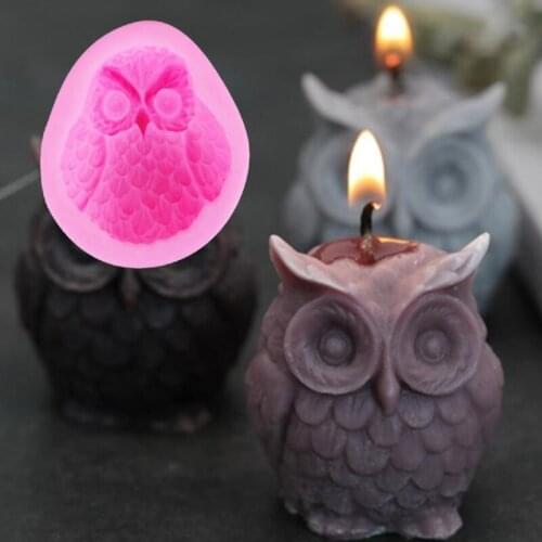 Sophronia 3D Owl Silicone Soap Mold Shape 3D Silicone Cake Candle Cartoon Cake Tools Soap Mold Cake Decoration Fondant F1061