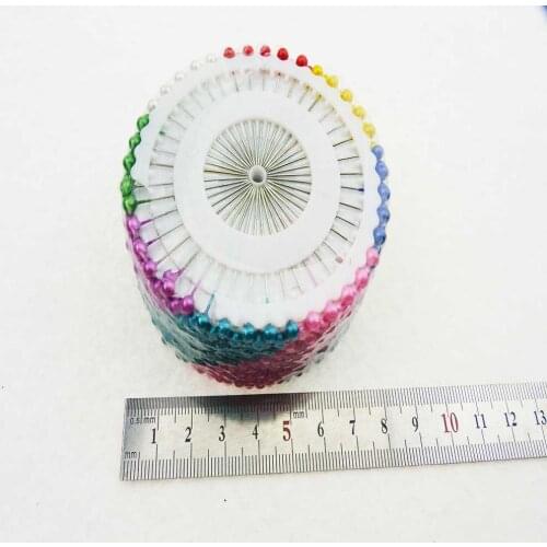 480pc/bag 18bag/lot Multi Colour Round-Head Faux Pearl Decrating Pin Craft Tool Dressmaking Sewing Pin Needle DIY Handicrafts