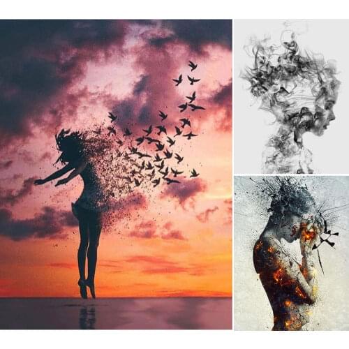 5D Diamond Painting Full Square Woman DIY Cross Stitch Embroidery Portrait Set Art Picture of Rhinestones Gift Diamond Mosaic