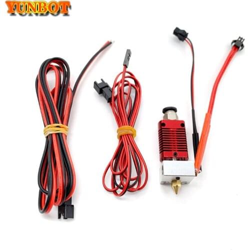 3d printer Accessories MK8 Original 0.4 Nozzle Set +Heating tube+100k Ohm NTC 3950 Thermistor for cr10 /cr10s /Ender-3X DIY I3