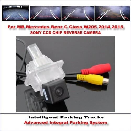 Car Reverse Rear View Camera For Mercedes Benz C Class W205 2014-2019 HD Parking Intelligentized Dynamic Guidance CAM