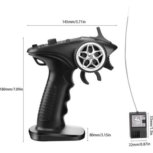 C5AA Digital Radio Remote Control Transmitter Receiver DIY Toy Controller Electric RC Toy Controller for Kids Car Toy Boat