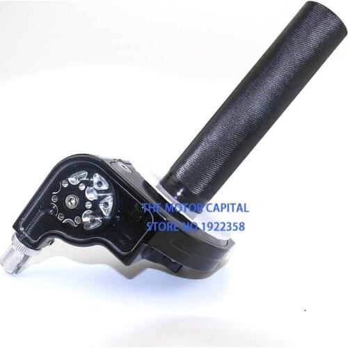 Black CNC Adjusterable Aluminum Throttle Grips Settle twist gas throttle handle For Dirt Pit Bikes Kayo Bse Apollo 110-250cc