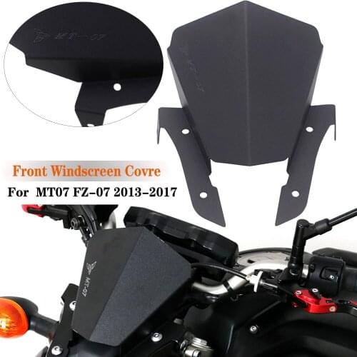 For Yamaha MT07 MT-07 MT 07 FZ07 FZ-07 FZ 07 2013 2014 2015 2016 2017 Motorcycle CNC Motorbike Windshield Windscreen Cover