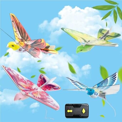 RC Bird 360 Degree Flying E-Bird 2.4G Electronic Remote Control Animal Birds Mini Drone Toy Gift for Children Kids