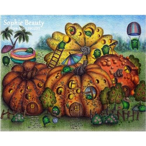 Cartoon Pumpkin Painting 5D Diamond Mosaic Cross Stitch Diy Diamond Painting Full Square Drill Diamond Embroidery Home Decora