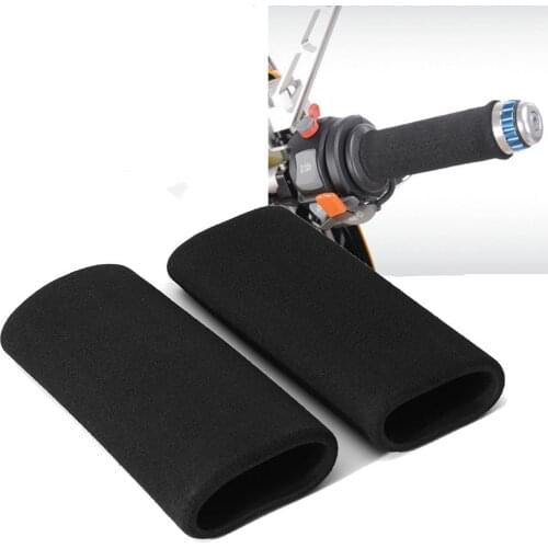 Motorbike Motorcycle Slip on Foam Anti Vibration Comfort Handlebar Grip Cover Set Accessories