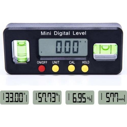 Plastic Magnetic Electronic Level Digital Display Level Horizontal Inclinometer Angle Ruler 100mm 150mm 200mm Mater Tools
