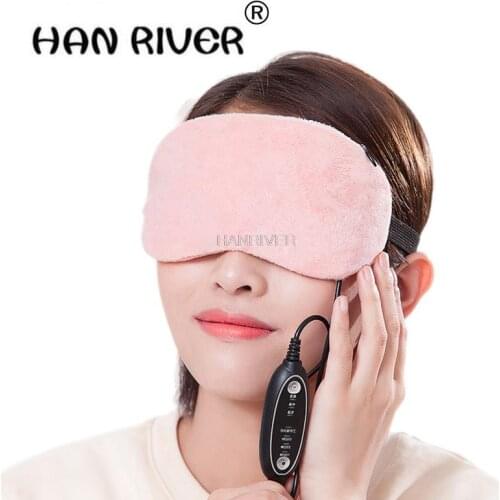HANRIVER High quality USB heating and rechargeable sleep mask to relieve fatigue eye bags to black eye patches steam eye mask