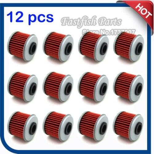 12 pcs/pack Oil Filter For CRF150F CRF150R CRF250R CRF450R CRF250X CRF450X TRX450R TRX450ER CRF150RB Dirt Bike