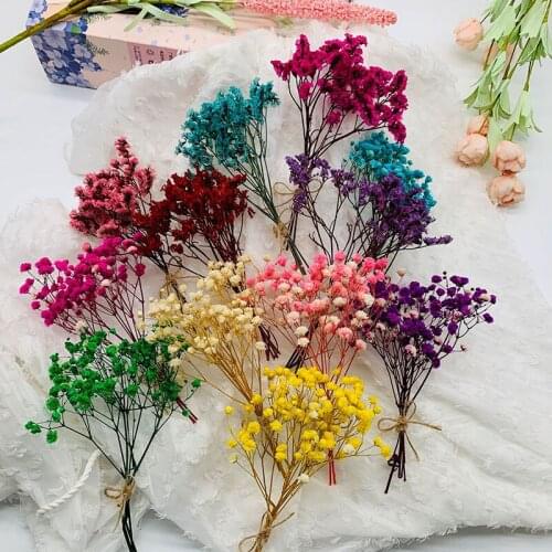 Natural Gypsophila Fresh Dried Flower Family Wedding Party Decoration Flower Bouquet Home Living Room Bedroom Decoration Flower