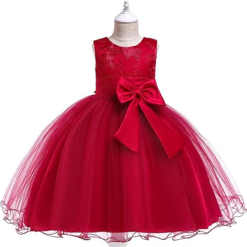 2018 Girls Dresses stripe Dress Wedding Pageant Outfits Princess Party Dress Girls Clothes For 2-10 clothing