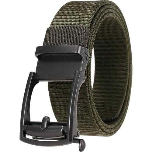 New High Quality Fashion Male Nylon Braided Belt Mens Alloy Belt Buckle Belts for Men Luxury Designer Brand G136-24912-1