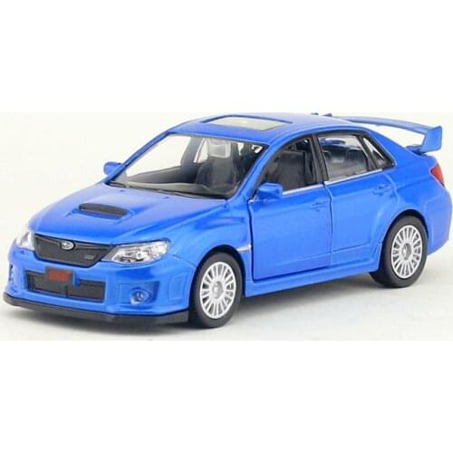 Sale 1:36 Subaru WRX alloy car model, simulation die-cast metal door pull back model, childrens toy gift, free shipping