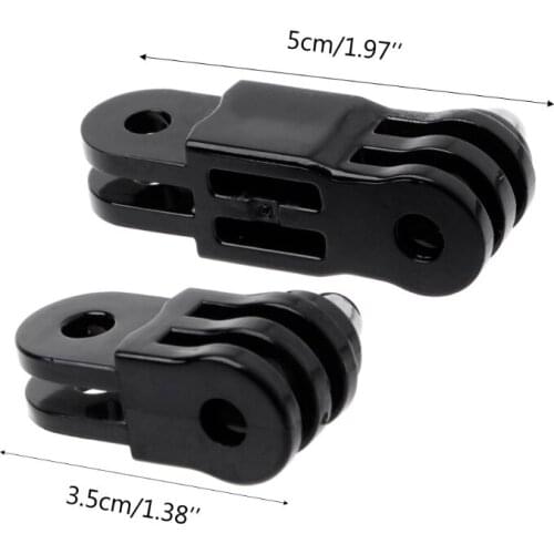 Prolong Extension Connector Adapter 3-Way Pivot Arm Helmet Mount For GoPro 5/4/3 New