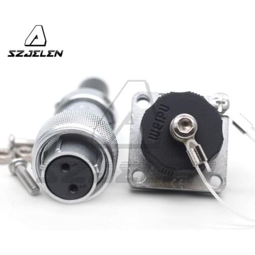 WEIPU WS16- 2 pin metal waterproof connector,Female plug male socket,can be used in industry, aviation, communications, etc