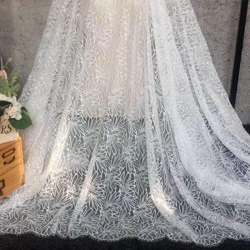 1.5 meters wide 3 meters long thickening eyelash lace fabric DIY wedding dress cheongsam skirt dress clothing fabric