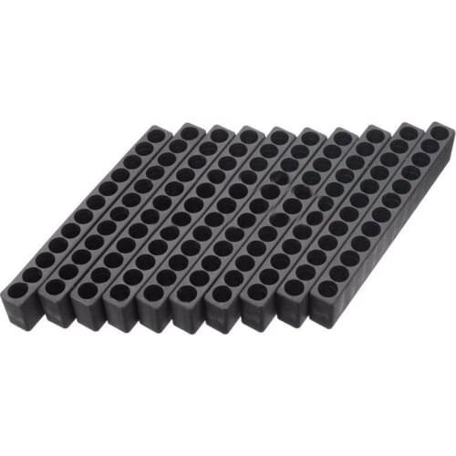10pcs 12Holes Hex Shank Screwdriver Bit Holder Plastic Screwdriver Head Storage Drill Bit Stand Rack Tool Holder Organizer