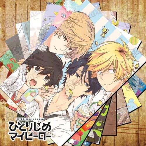 10 PCS/LOT Anime Hitorijime My Hero Poster Sticker Postcard Toy Comic Gift Card Wall Picture For Collection