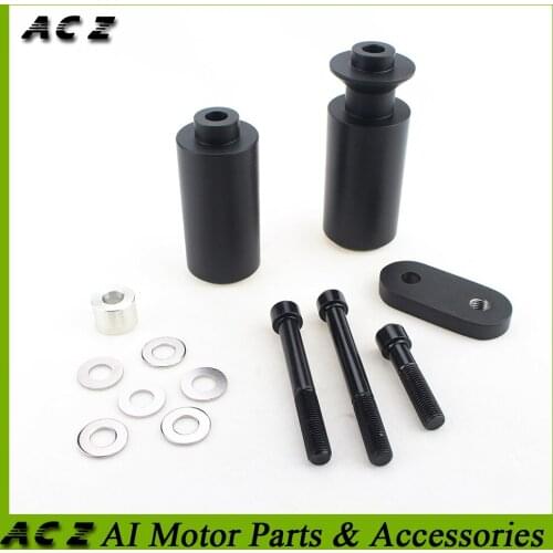 ACZ Motorcycle Black No Cut Frame Sliders Crash Pads Engine Protector Anti Crash Protection For Yamaha YZF R6 YZF 600 2006-2007