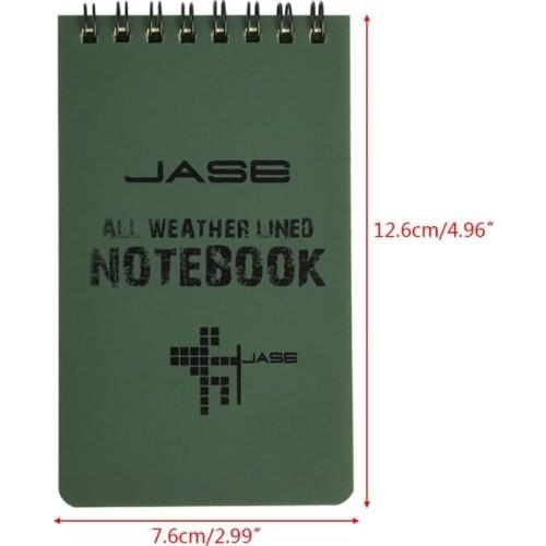 Notebook All Weather Waterproof Writing Paper Note Book Military Outdoors Camping