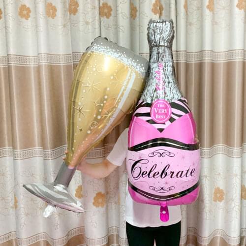 Champagne Goblet Balloon Wedding Birthday Party Decorations Adult Kids Ballons Helium Balloon Globos Event Party Decor New Year
