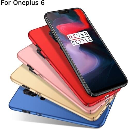 For Oneplus 6 a6000 Case Cover One plus 6 Hard PC Back Cover Case 1+6 Back Hard Case Protective for OP6 Full cover Frosted Case